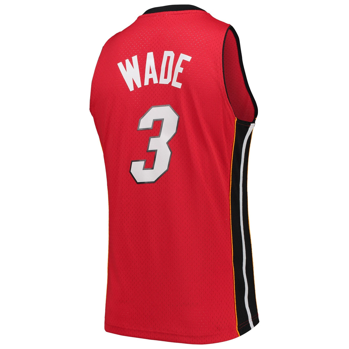 Men's Miami Heat Dwyane Wade Mitchell & Ness Red 2005-06 Hardwood Classics Swingman Jersey - image 3