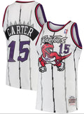 Men's Mitchell & Ness Vince Carter Toronto Raptors White 1997-98 Hardwood Classics Swingman Jersey - image 1