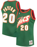 Men's Seattle SuperSonics Gary Payton Mitchell & Ness Green 1995-96 Hardwood Classics Swingman Jersey - image 1