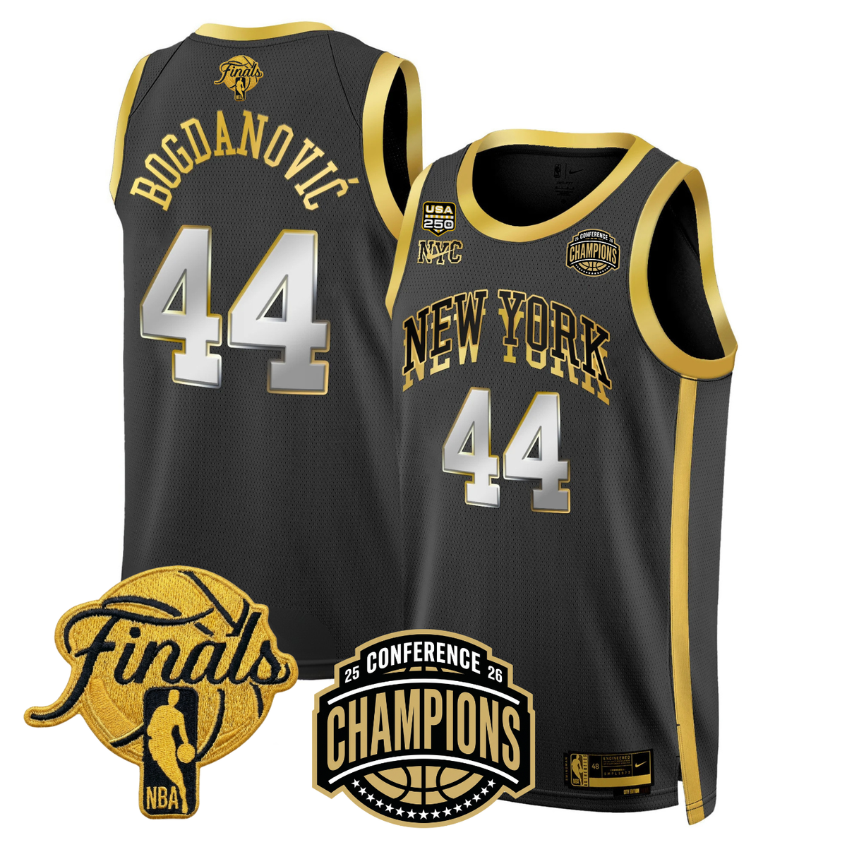 NYK 2026 Finals Limited Gold Jersey V2 - Stitched - image 5