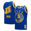 Golden State Warriors Baron Davis Royal 2004-05 Hardwood Classics Swingman Jersey - image 1