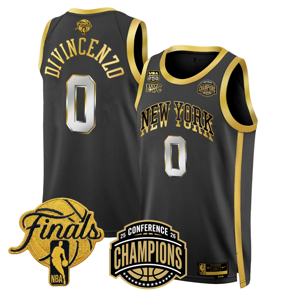 NYK 2026 Finals Limited Gold Jersey V2 - Stitched - image 6