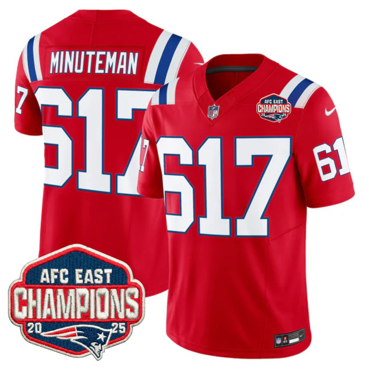 NE AFC East Champions Throwback Vapor Limited Jersey V2 - image 13