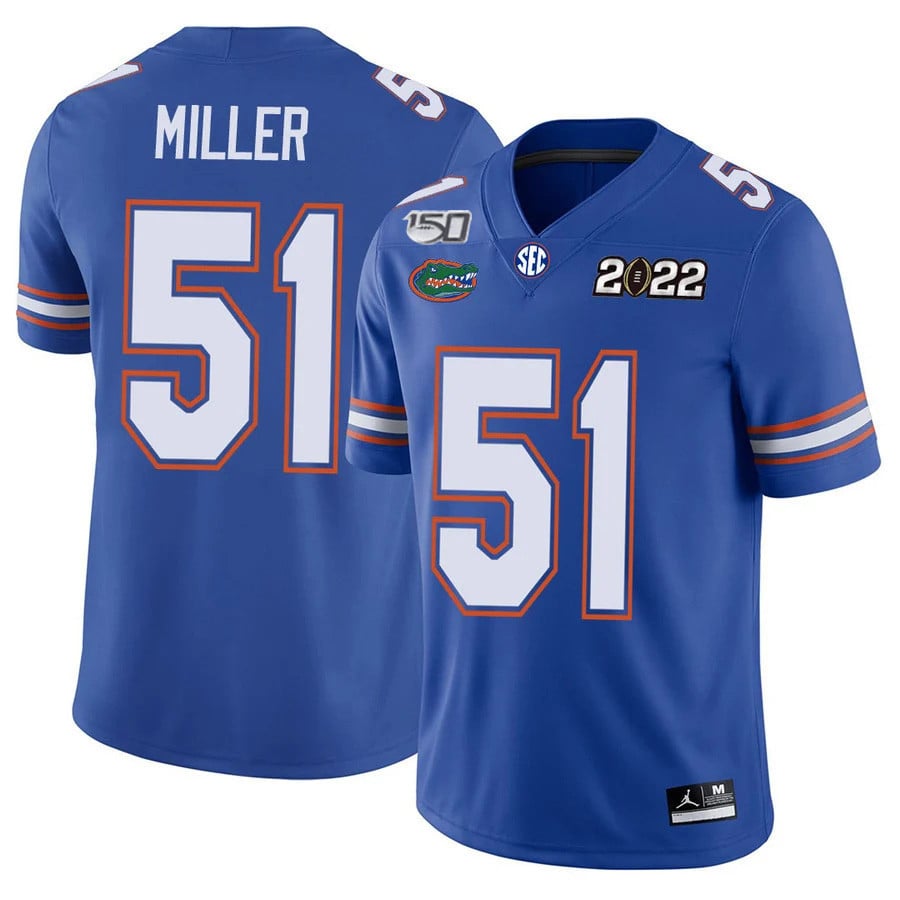 Men's Florida Gators Football 150th Anniversary Patch Players Jersey Collection - All Stitched - image 10