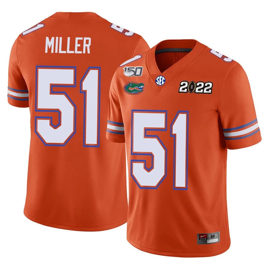 Men's Florida Gators Football 150th Anniversary Patch Players Jersey Collection - All Stitched - image 12