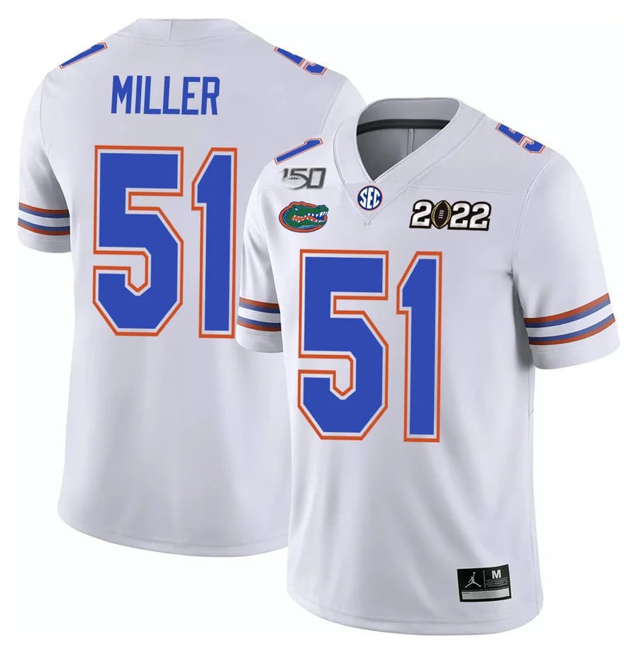 Men's Florida Gators Football 150th Anniversary Patch Players Jersey Collection - All Stitched - image 11