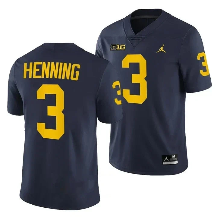 Men's Michigan Wolverines Players Jersey Game - All Stitched - image 6