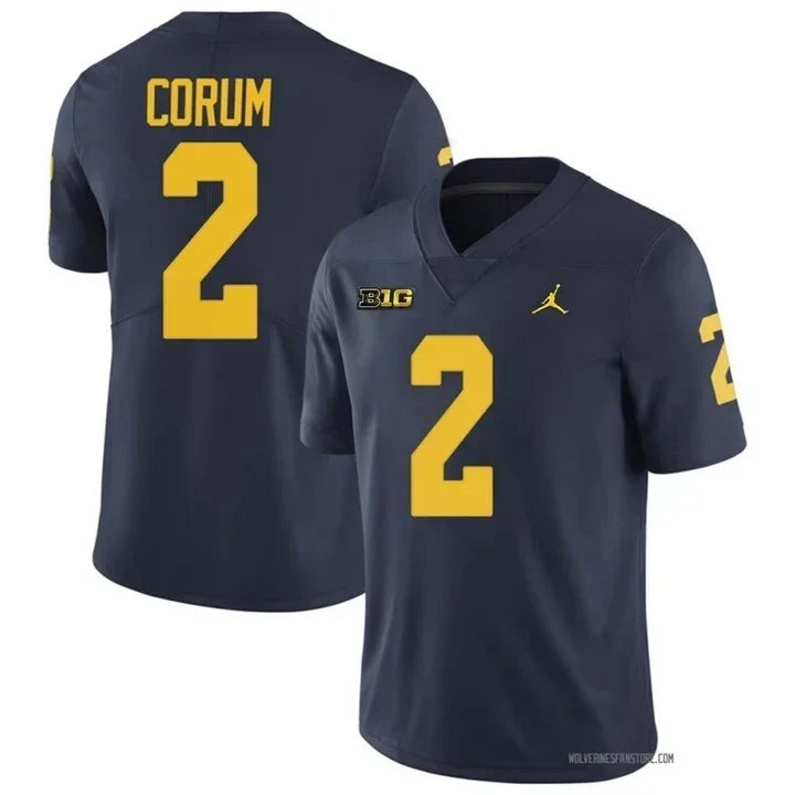 Men's Michigan Wolverines Players Jersey Game - All Stitched - image 3