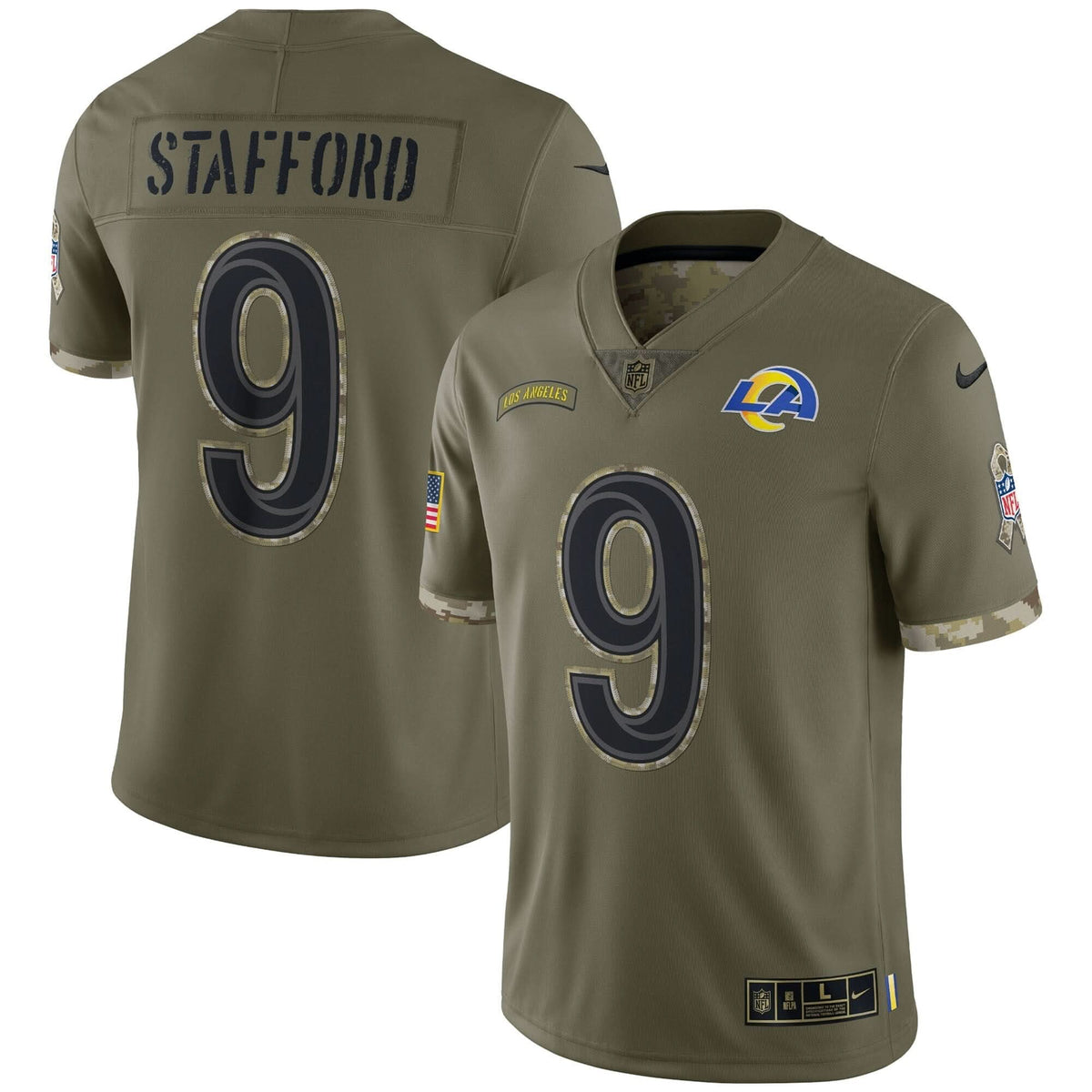 LAR Super Bowl LVI Black Gold Jersey - image 7