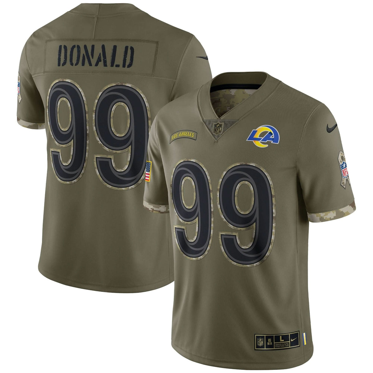 LAR Super Bowl LVI Black Gold Jersey - image 6