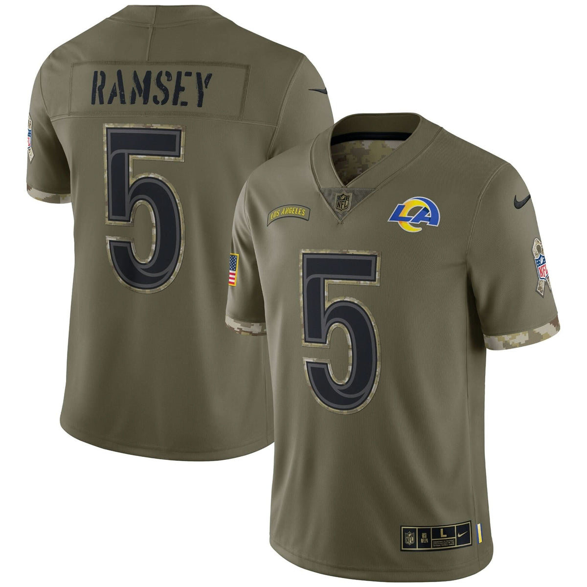 LAR Super Bowl LVI Black Gold Jersey - image 8