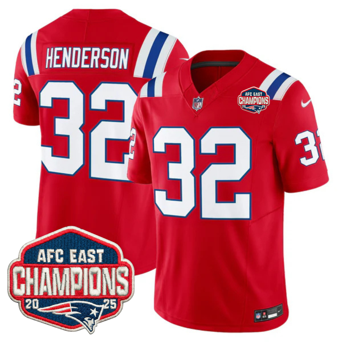 NE AFC East Champions Throwback Vapor Limited Jersey V2 - image 16