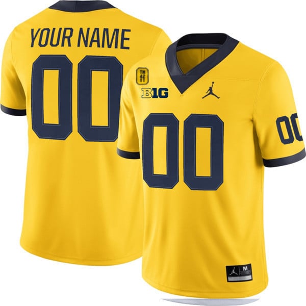 Michigan Wolverines TM 42 Patch Honor Tate Myre Custom Jersey - All Stitched - image 3
