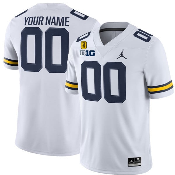 Michigan Wolverines TM 42 Patch Honor Tate Myre Custom Jersey - All Stitched - image 2