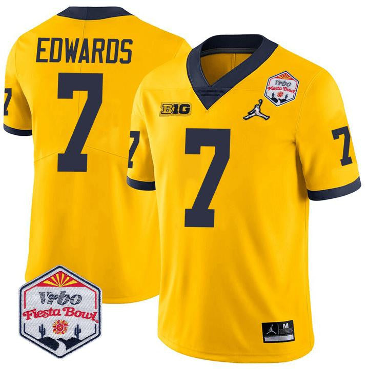 Men's Michigan Wolverines Players Fiesta Bowl Limited Jersey - All Stitched - image 6
