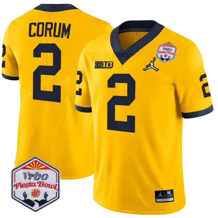 Men's Michigan Wolverines Players Fiesta Bowl Limited Jersey - All Stitched - image 9