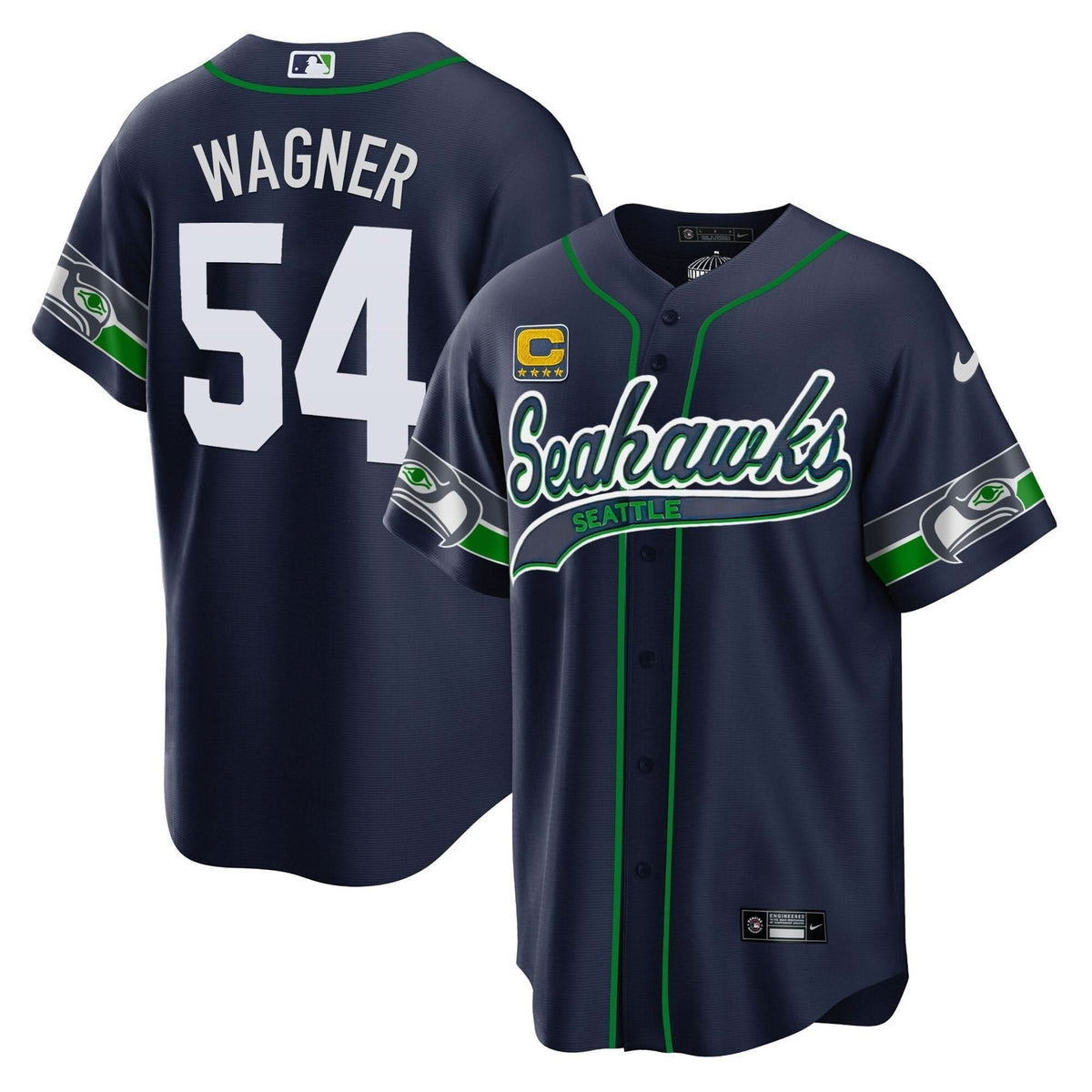 SEA Throwback & Gold Cool Base Jersey V2 - image 2