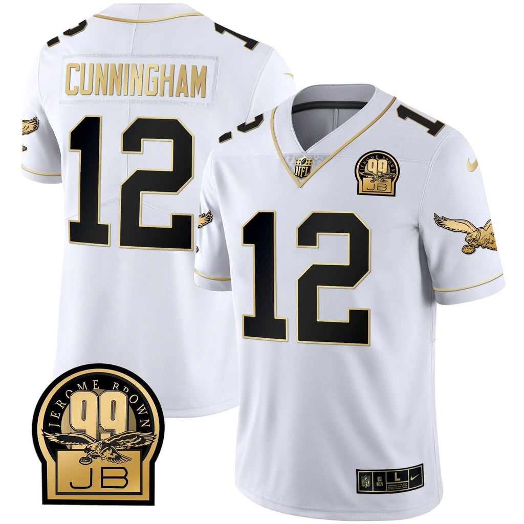 PHI Jerome Brown Retired Patch Gold & Kelly Jersey - image 53