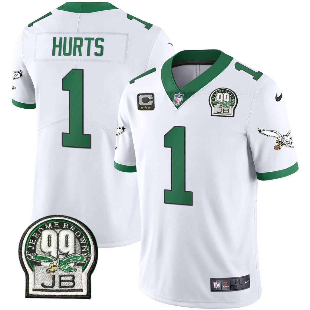 PHI Jerome Brown Retired Patch Gold & Kelly Jersey - image 1