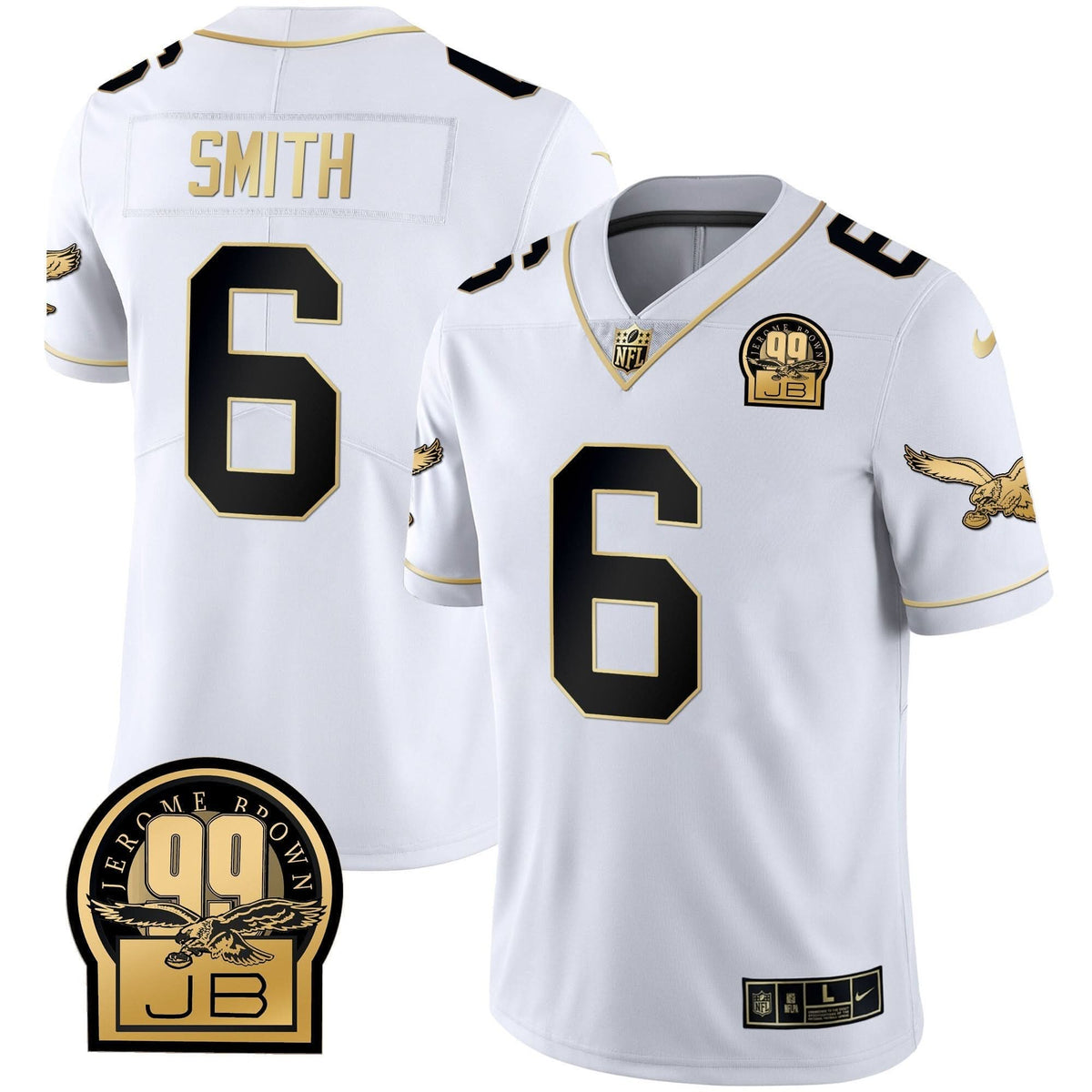 PHI Jerome Brown Retired Patch Gold & Kelly Jersey - image 52