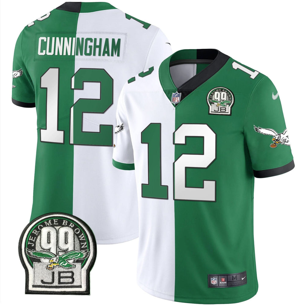 PHI Jerome Brown Retired Patch Gold & Kelly Jersey - image 33