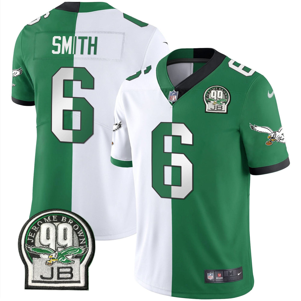 PHI Jerome Brown Retired Patch Gold & Kelly Jersey - image 32