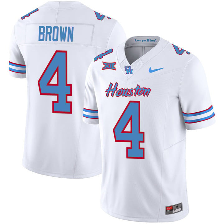 Men's Houston Cougars 2023 Oilers Inspired Vapor Jersey - All Stitched - image 45