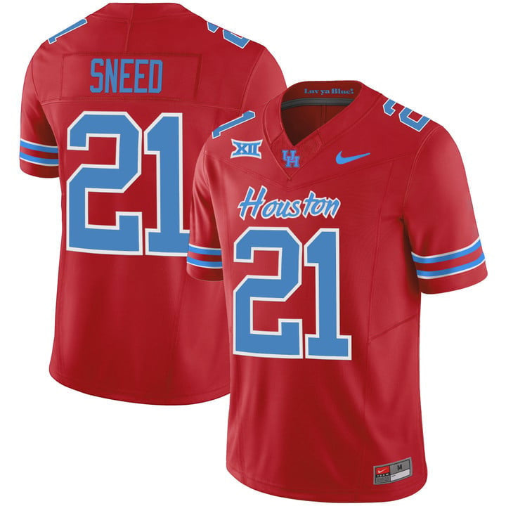 Men's Houston Cougars 2023 Oilers Inspired Vapor Jersey - All Stitched - image 53
