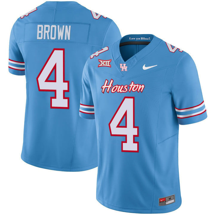Men's Houston Cougars 2023 Oilers Inspired Vapor Jersey - All Stitched - image 48