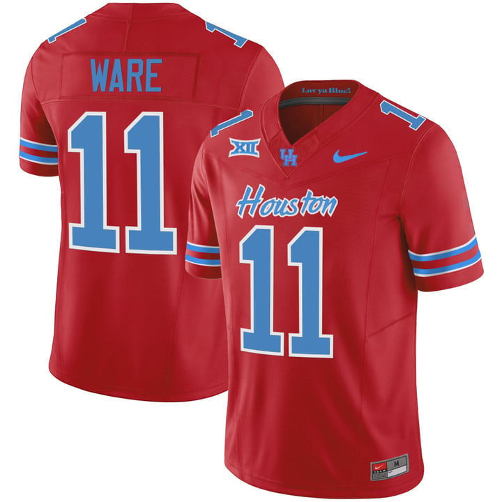 Men's Houston Cougars 2023 Oilers Inspired Vapor Jersey - All Stitched - image 61