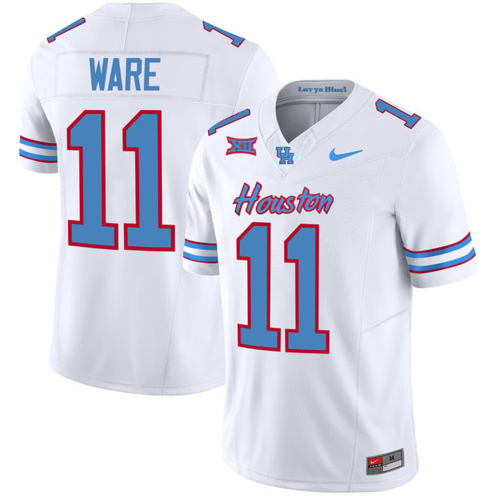 Men's Houston Cougars 2023 Oilers Inspired Vapor Jersey - All Stitched - image 65