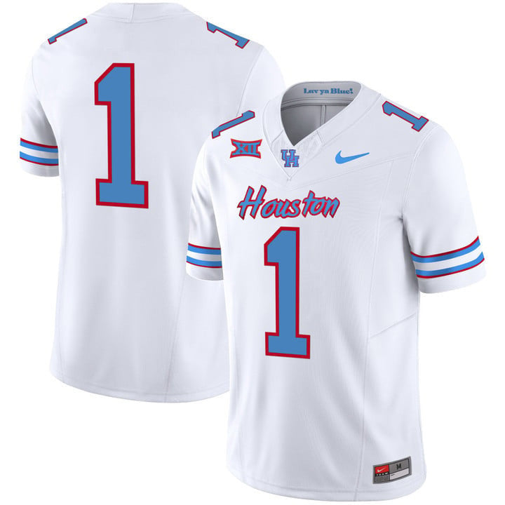 Men's Houston Cougars 2023 Oilers Inspired Vapor Jersey - All Stitched - image 66