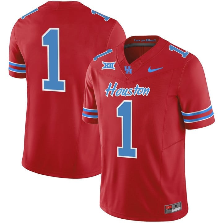 Men's Houston Cougars 2023 Oilers Inspired Vapor Jersey - All Stitched - image 67