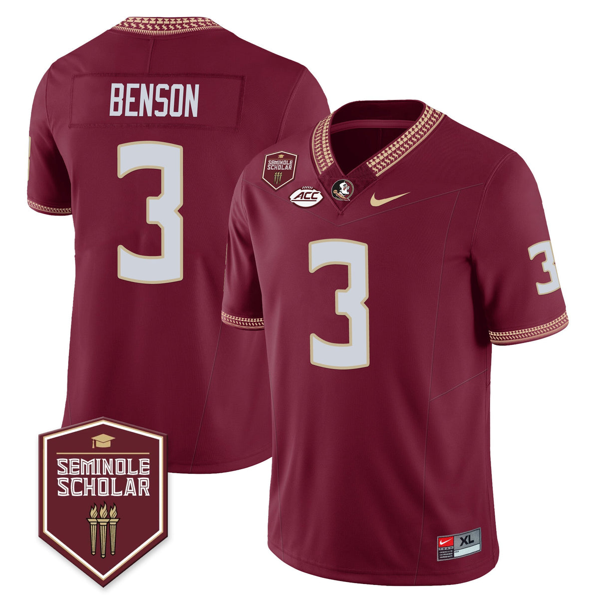Men’s Florida State Seminoles Football Vapor Jersey – All Stitched - image 25