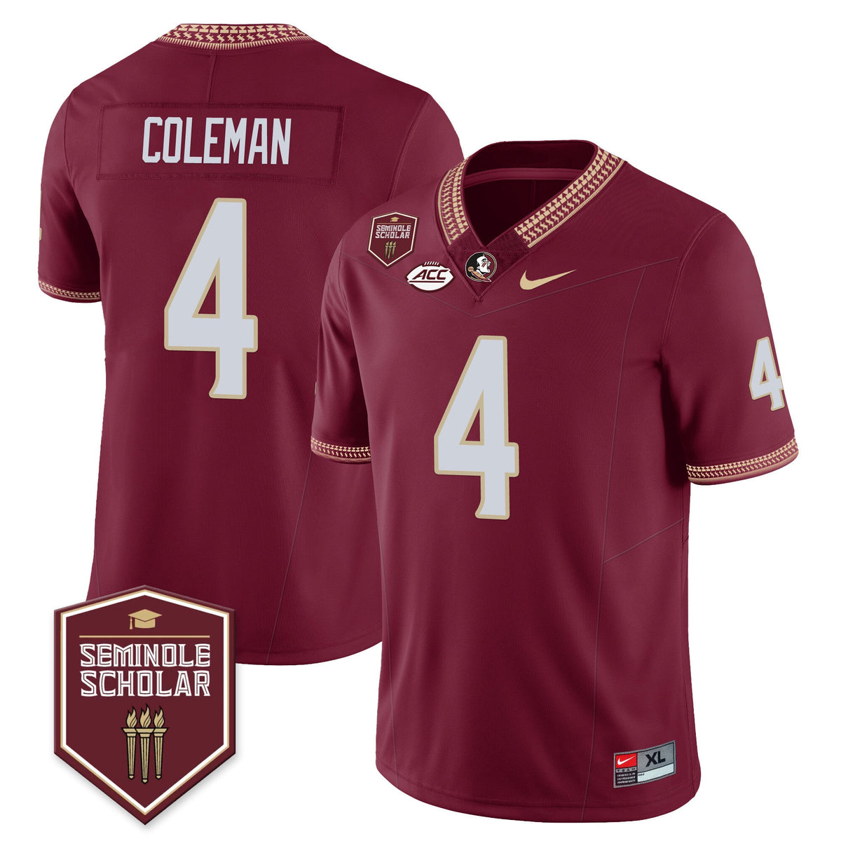 Men’s Florida State Seminoles Football Vapor Jersey – All Stitched - image 26