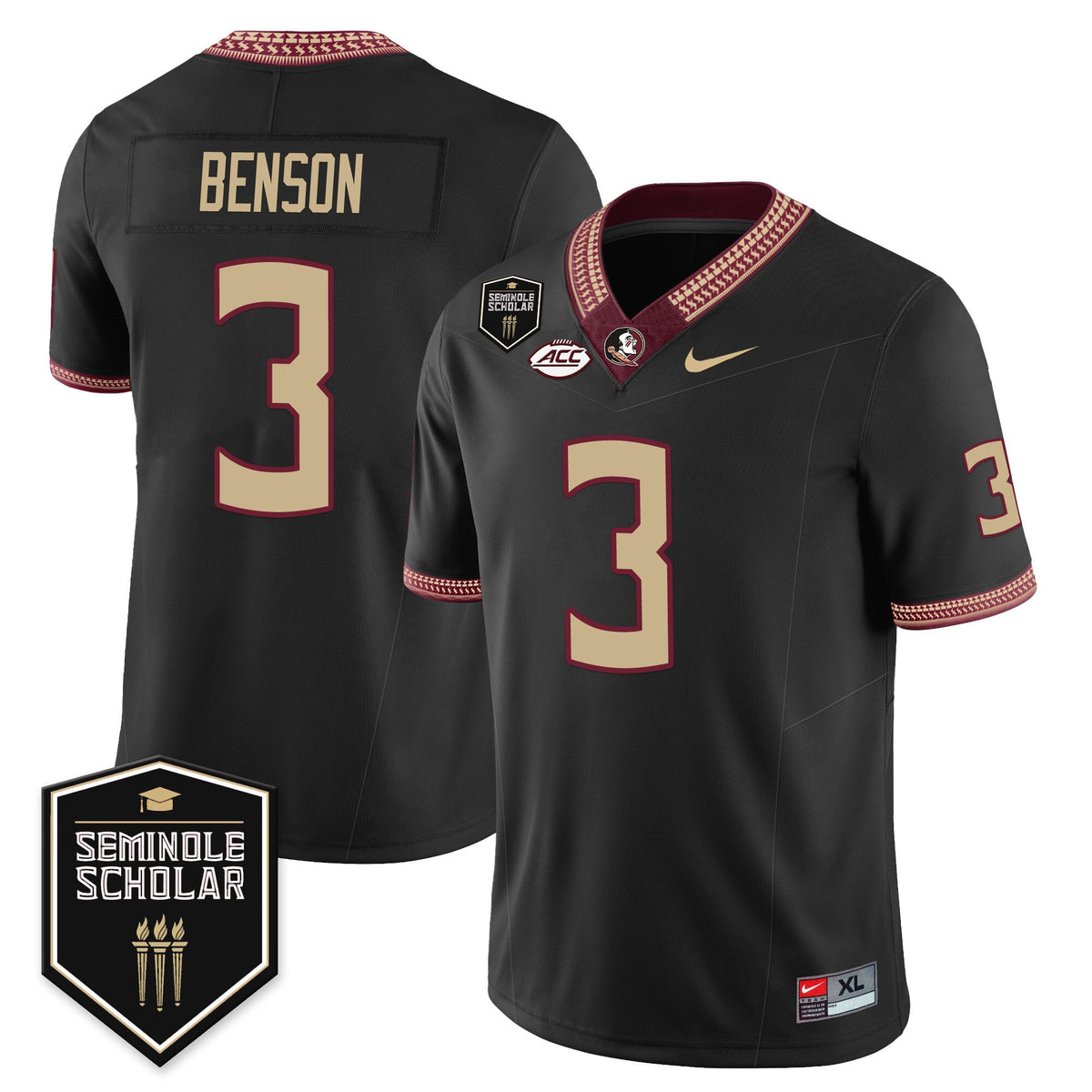 Men’s Florida State Seminoles Football Vapor Jersey – All Stitched - image 34