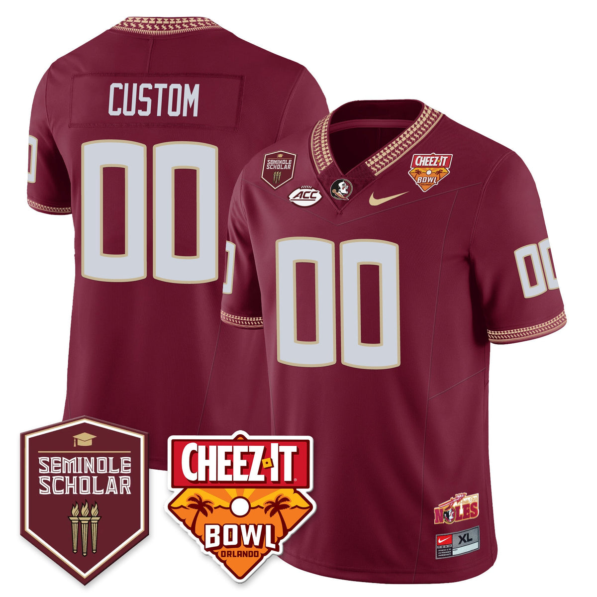 Men’s Florida State Seminoles Football Vapor Jersey – All Stitched - image 56