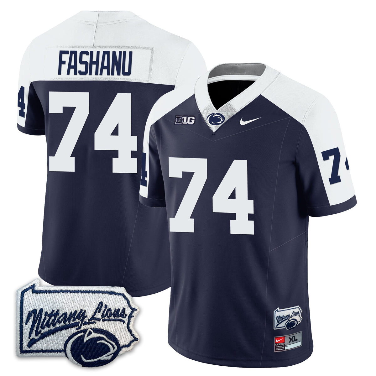 Men’s Penn State Nittany Lions Football Jersey - Pennsylvania Map - All Stitched - image 13
