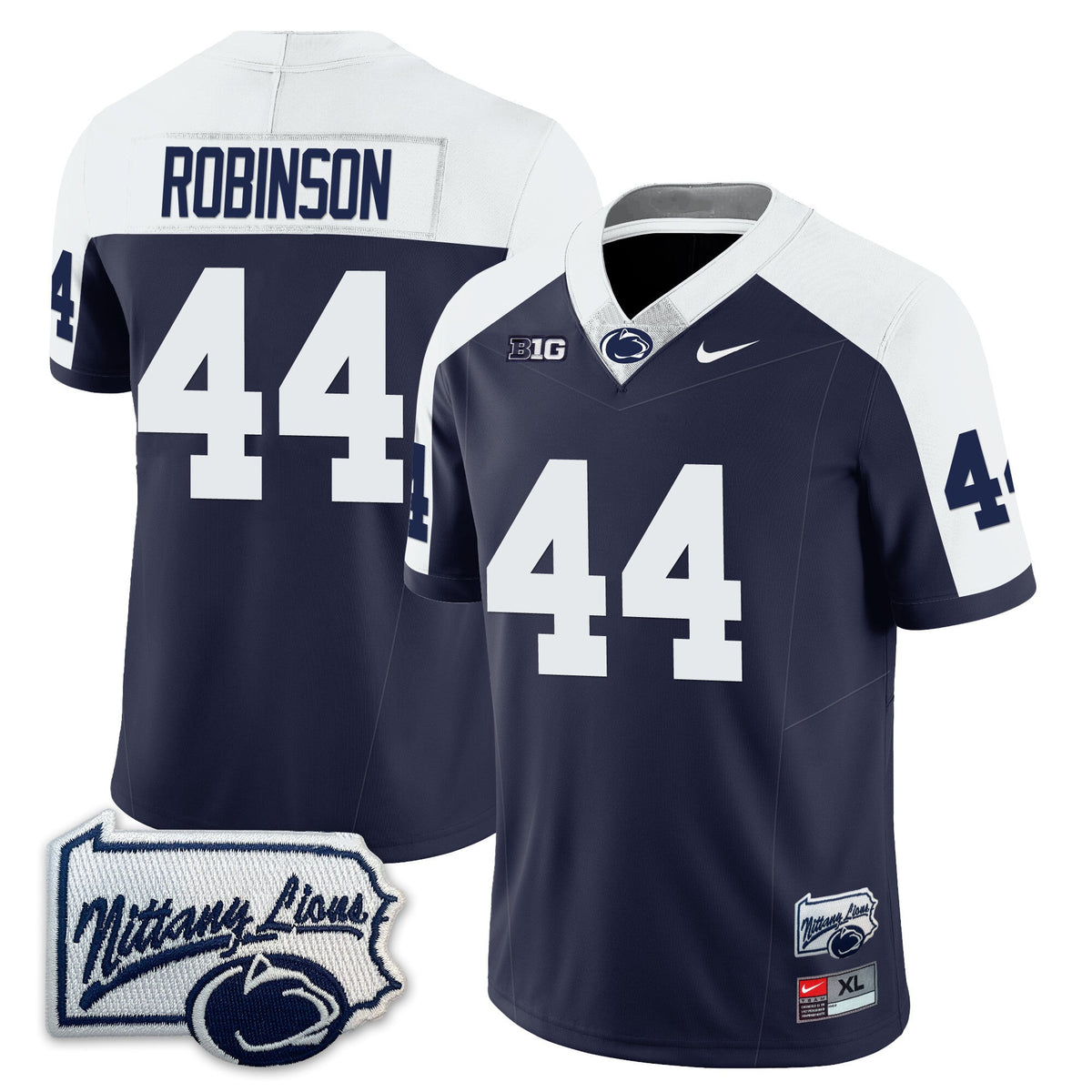 Men’s Penn State Nittany Lions Football Jersey - Pennsylvania Map - All Stitched - image 9