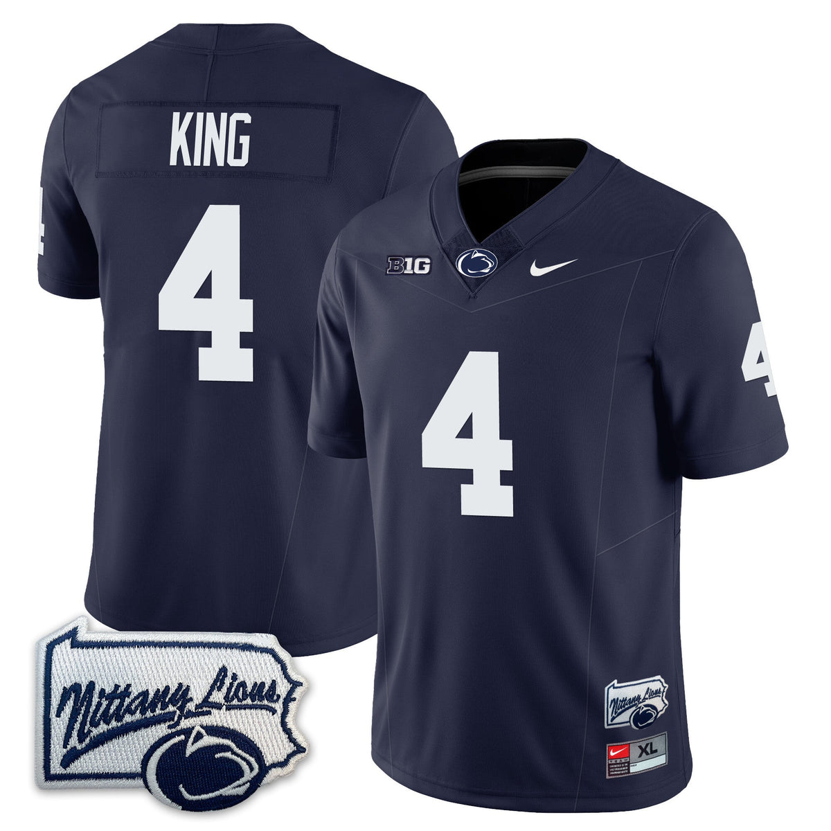 Men’s Penn State Nittany Lions Football Jersey - Pennsylvania Map - All Stitched - image 3