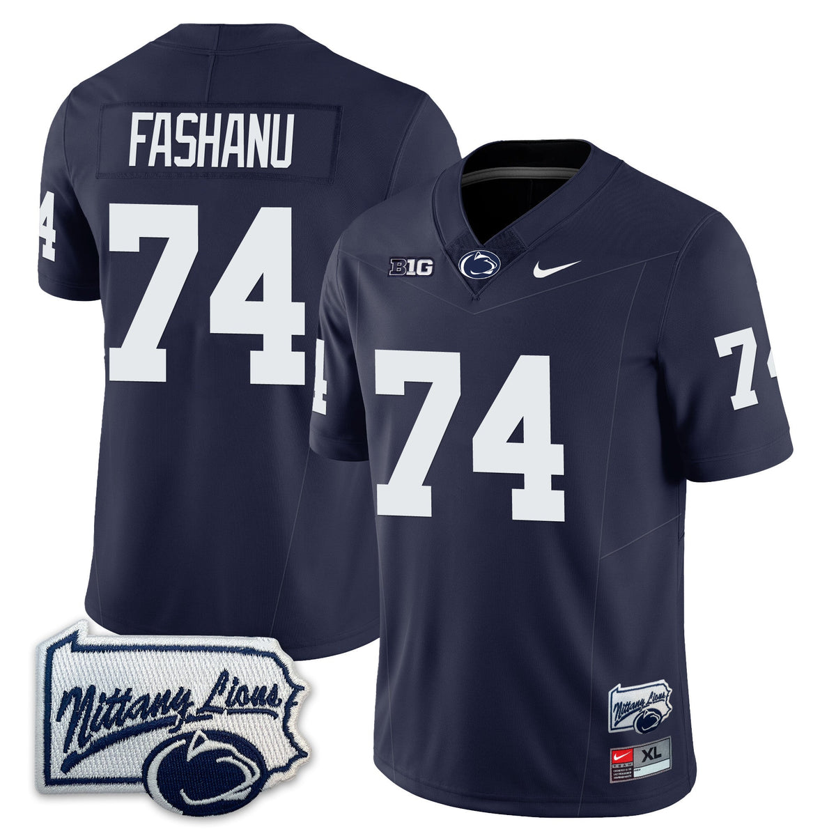 Men’s Penn State Nittany Lions Football Jersey - Pennsylvania Map - All Stitched - image 4