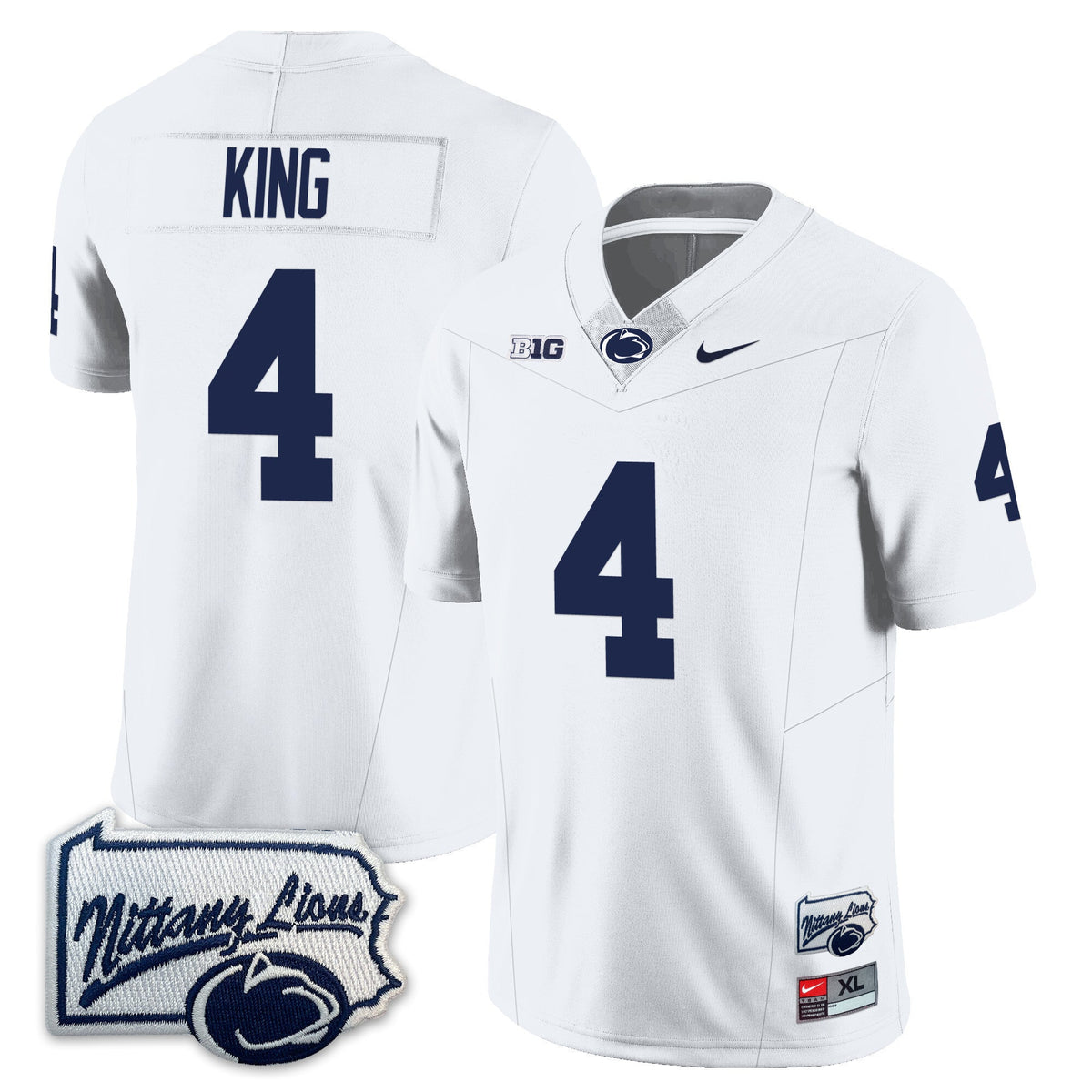 Men’s Penn State Nittany Lions Football Jersey - Pennsylvania Map - All Stitched - image 17