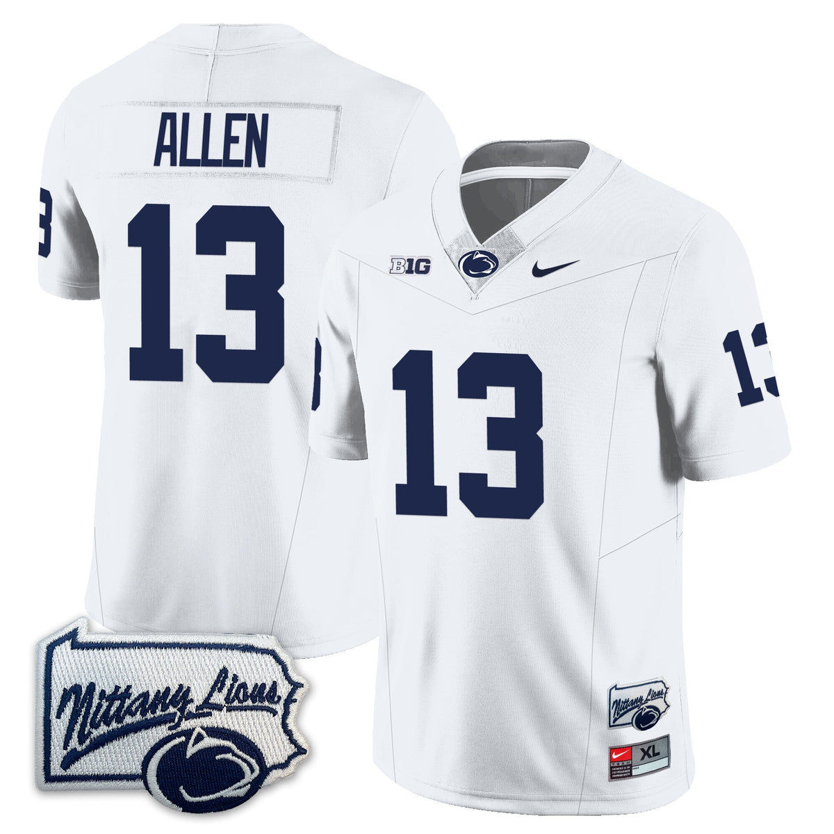 Men’s Penn State Nittany Lions Football Jersey - Pennsylvania Map - All Stitched - image 16