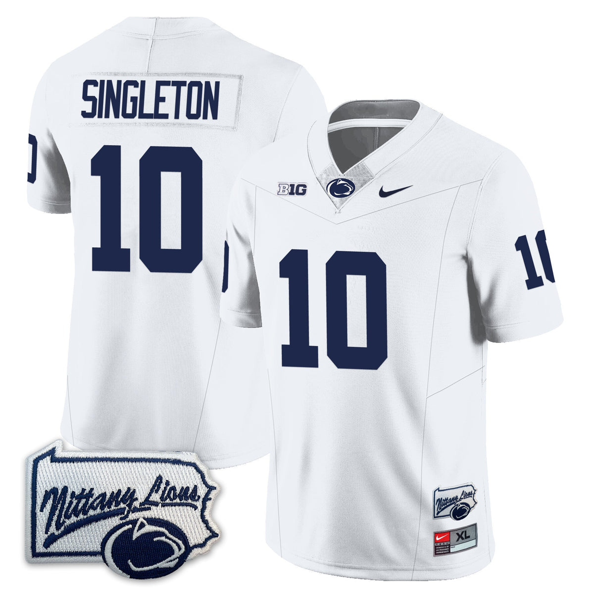 Men’s Penn State Nittany Lions Football Jersey - Pennsylvania Map - All Stitched - image 21