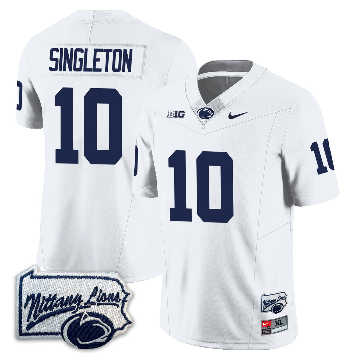 Men’s Penn State Nittany Lions Football Jersey - Pennsylvania Map - All Stitched - image 19