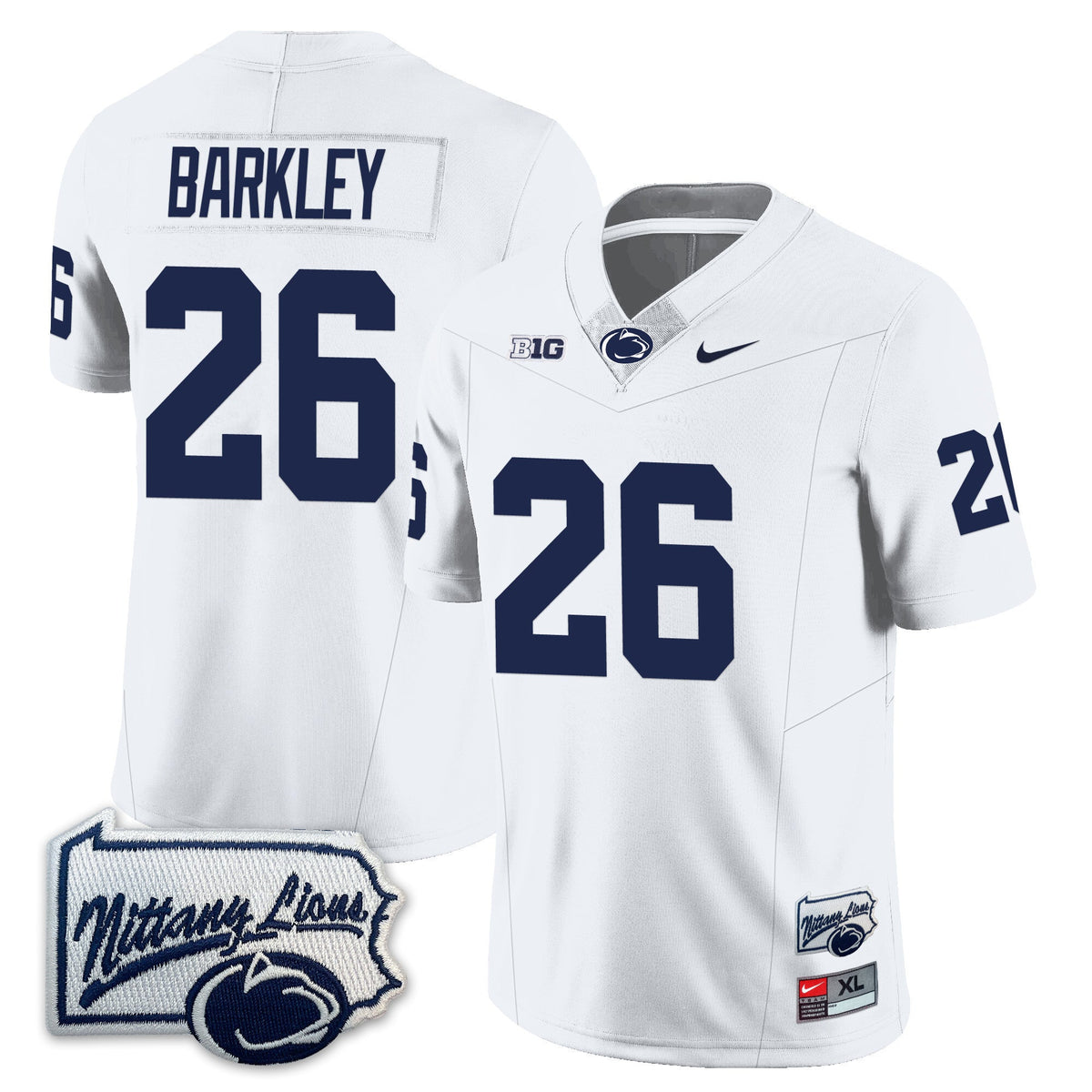 Men’s Penn State Nittany Lions Football Jersey - Pennsylvania Map - All Stitched - image 17