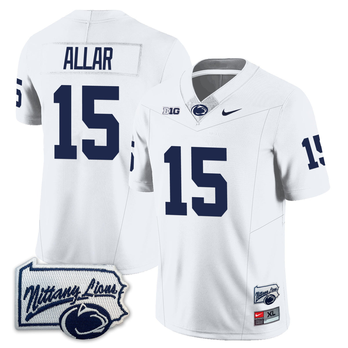 Men’s Penn State Nittany Lions Football Jersey - Pennsylvania Map - All Stitched - image 15