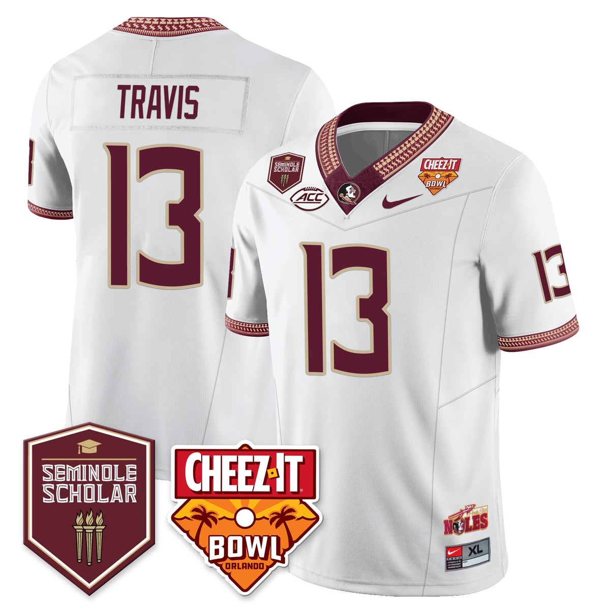 Youth’s Florida State Seminoles Football Vapor Jersey – All Stitched - image 43