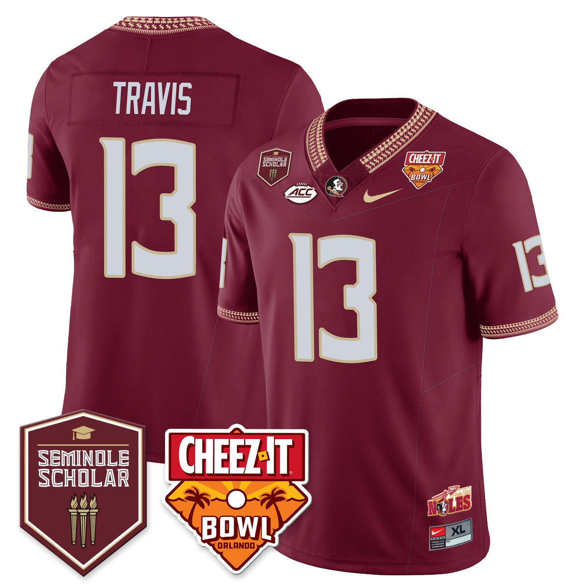 Youth’s Florida State Seminoles Football Vapor Jersey – All Stitched - image 2