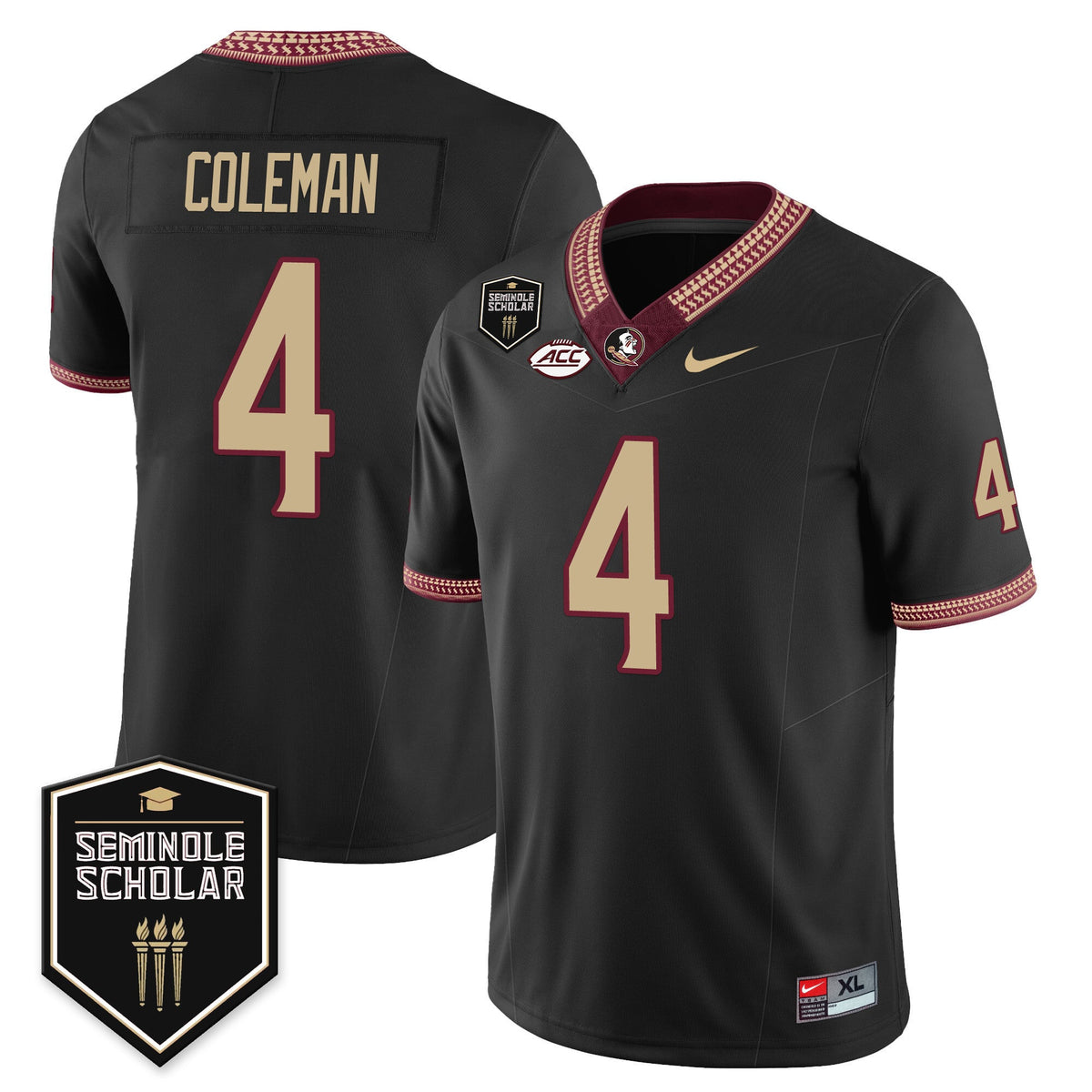 Youth’s Florida State Seminoles Football Vapor Jersey – All Stitched - image 40